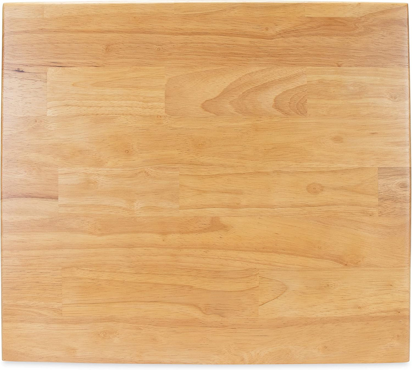 Camco Oak Accents Camper/RV Silent Top Stovetop Cover | Features Solid Oak-Finish Hardwood w/Non-Toxic Finish & 4 Non-Slip Rubber Feet | Includes Flexible Cutting Mat | 19.5” x 17” x .75” (43521)