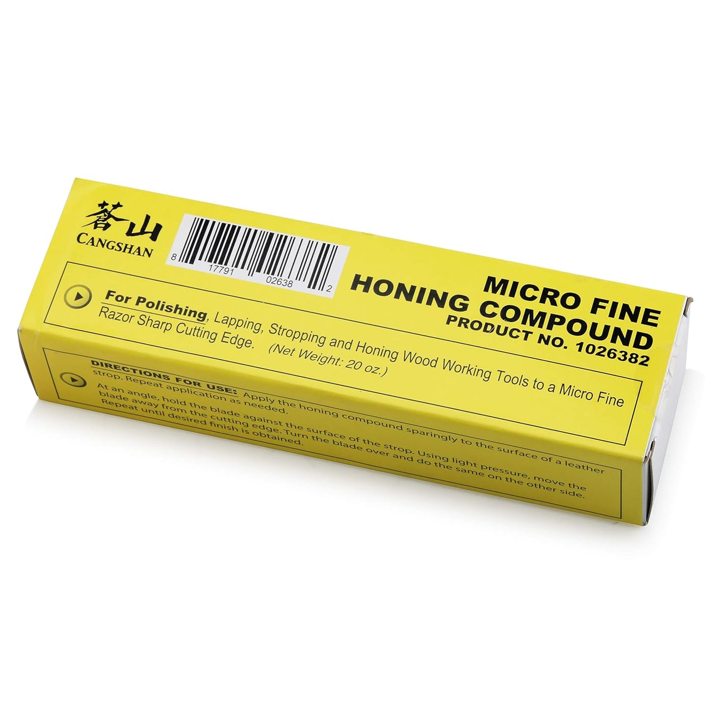 Cangshan 1026382 Micro Fine Honing Polish Compound Bar, 20 oz. Made in USA
