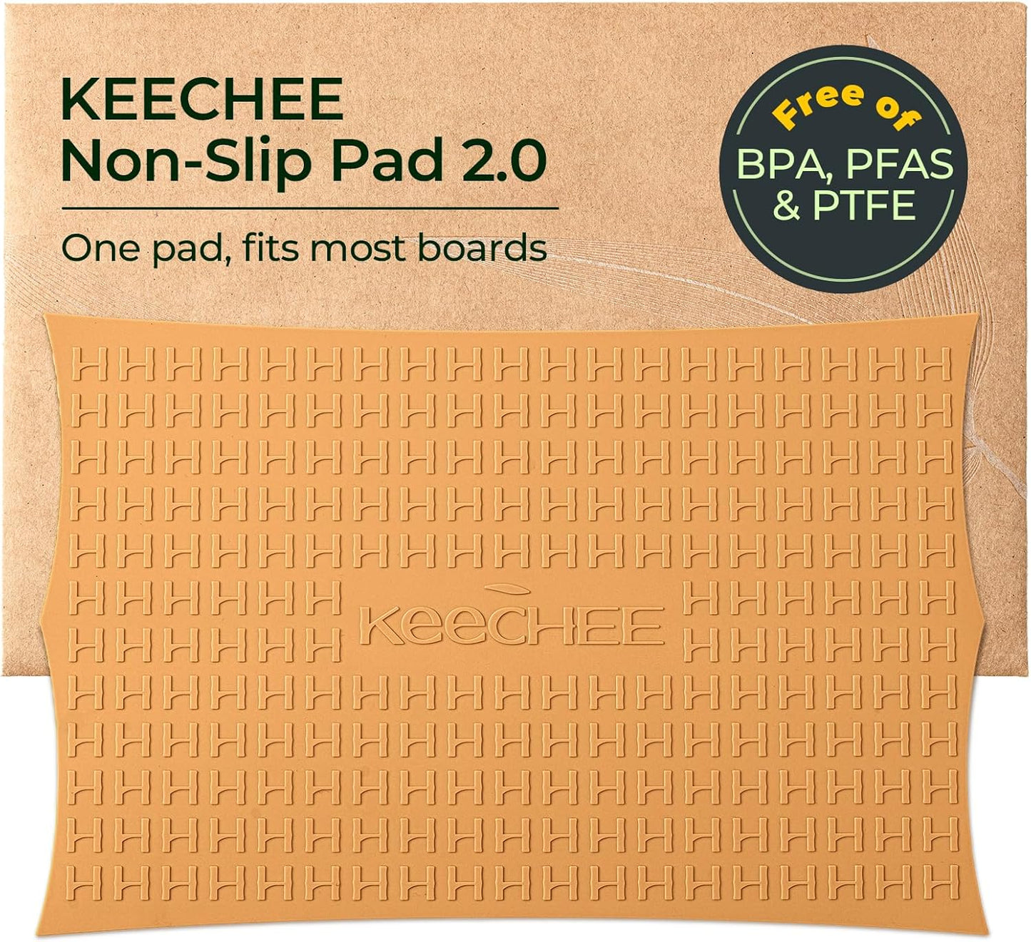 Keechee Silicone Non-Slip Mat for Cutting board, Preventing Cutting Injuries in the Kitchen Chopping Boards Feet for Kitchen Safe, Warm Gifts for Kitchen & Home Protector (Green)