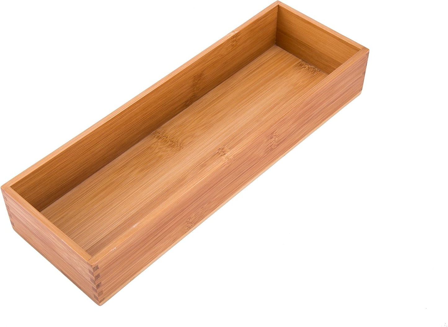 Bamboo Drawer Oragnizer Box, Kitchen Seasoning Organizer Tray, Tableware Knife Fork Organizer Box, Home Drawer Sorting Box, Bamboo 12"*4"