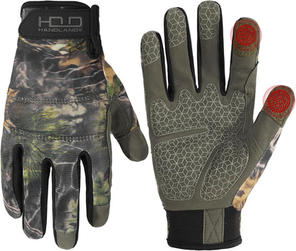 HANDLANDY Work Gloves for Men & Women, Utility Mechanic Working Gloves Touch Screen, Flexible Gardening Gloves for Yard