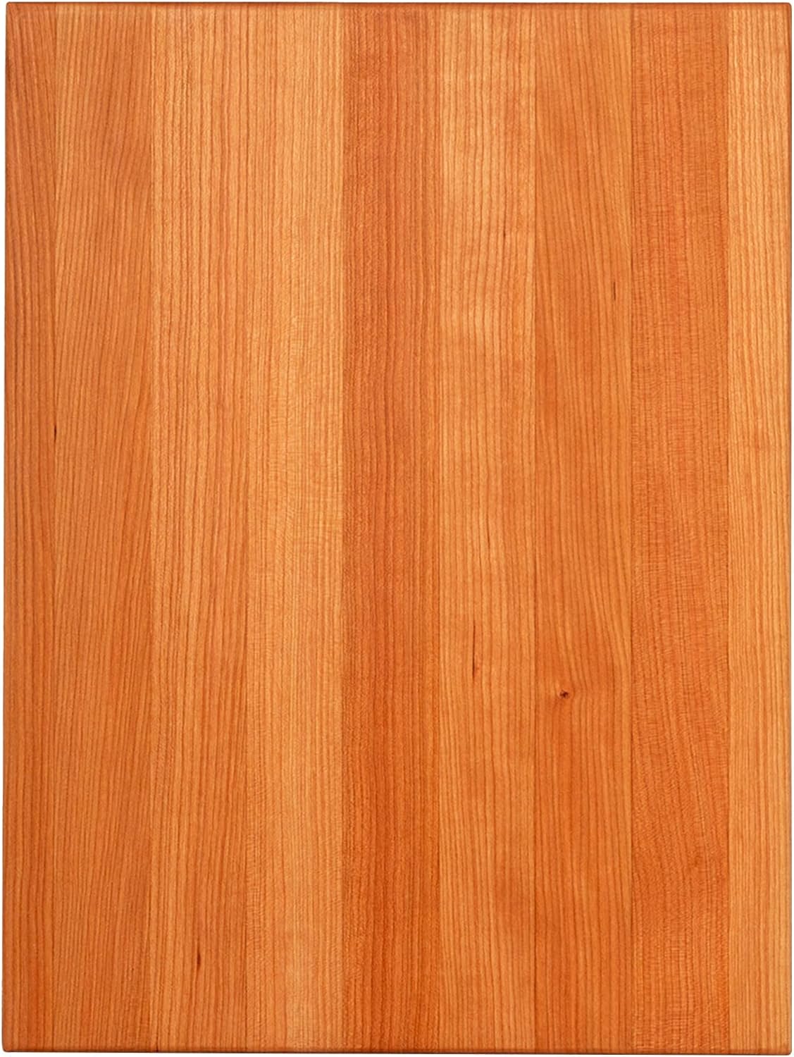 John Boos R-Board Series Rectangular Wooden Maple Cutting Board 20”x15” – 1.5” Thick, 12-lb Reversible Butcher Block with Edge-Grain & Finger Grips – Made in the USA