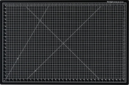 Dahle Vantage 10680 See-Through Premium Self-Healing Cutting Mat, 9"x12", 1/2" Grid, 5 Layers for Max Healing, Perfect for Crafts & Sewing, Clear