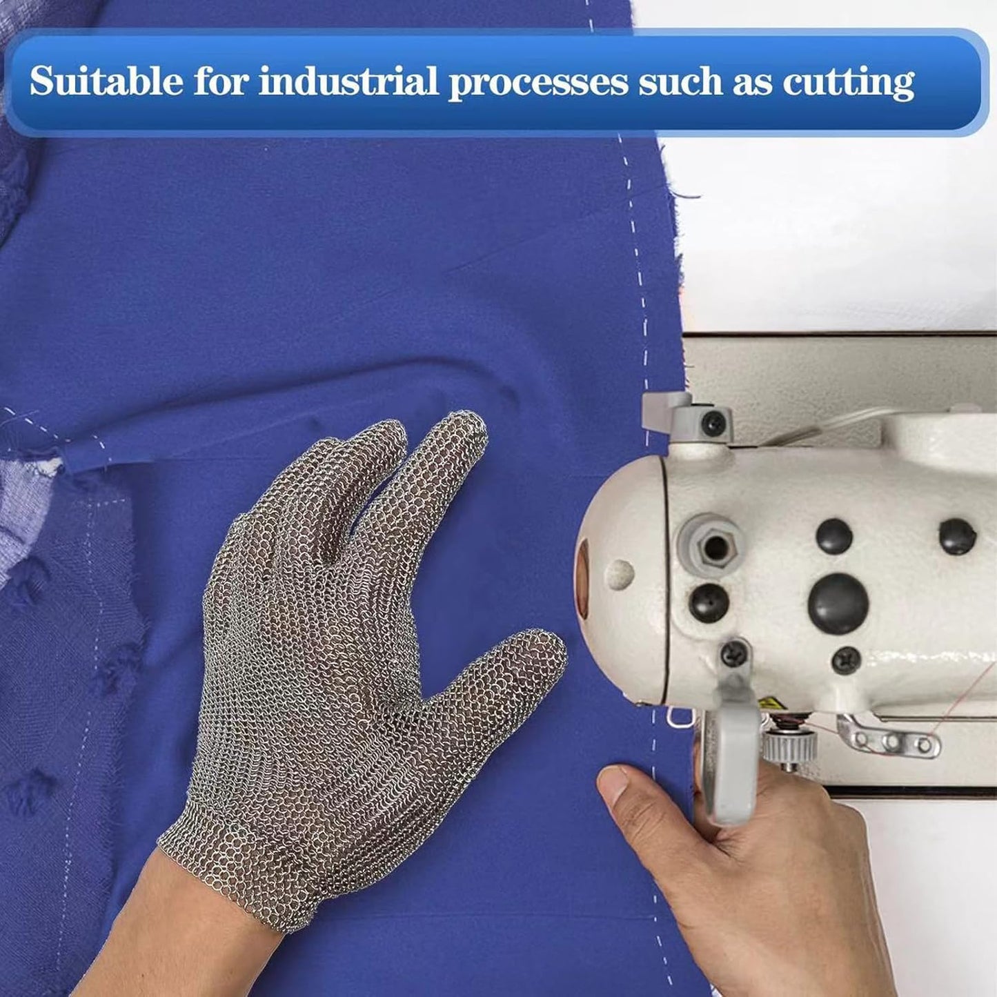 Top grade cut resistant stainless steel mesh chainmail gloves for butchering, protective gloves