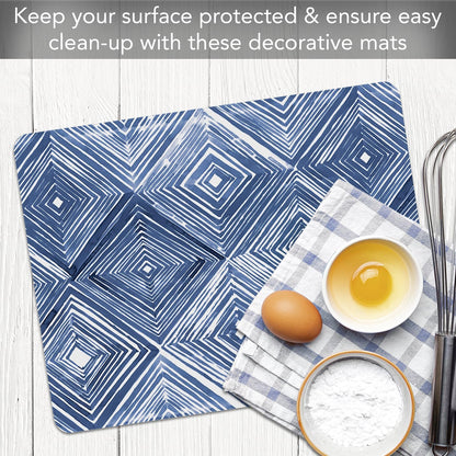 Cut N' Funnel Farmhouse Fall Designer Flexible Cutting Board Mat 15" x 11.5" Made in the USA Decorative Flexible Easy to Clean