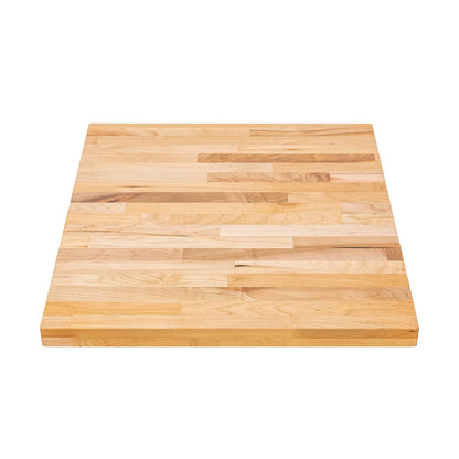 DuraSteel Solid Wood Table Top - 24 x 24 Butcher Block Countertop - Natural Maple Slab Wood Cutting Board for Kitchen Workbench Desk Top, Large Charcuterie Boards Counter Round Chopping Wooden Bamboo