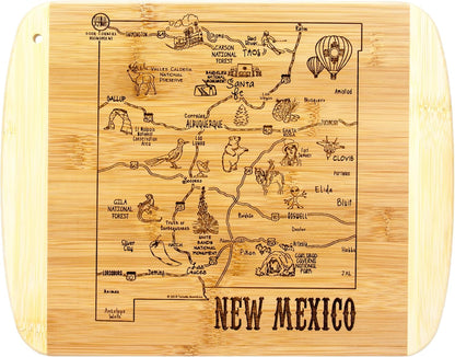 Totally Bamboo A Slice of Life New Jersey State Serving and Cutting Board, 11" x 8.75" - Colors A