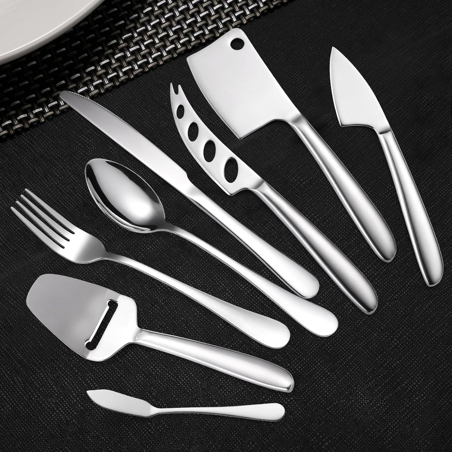 Copper Cheese Knives Set 7 Pieces Stainless Steel Kitchenware Utensils Gadgets 7 Pieces Cheese Knife,Cheese Spreader,Cheese Forks,Cheese Slicer,Cheese Cutter,Butter Knife