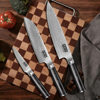MDHAND Chef Knife 8 Inch, Professional Kitchen Knife, VG10 Steel Japanese Knife with Ergonomic Pakkawood Handle, Ultra Sharp Cooking Knives for Home Kitchen, Gifts for Men and Women