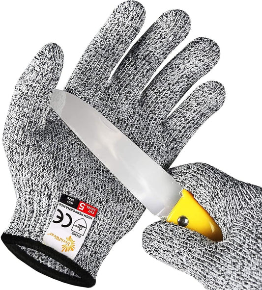 Evridwear Cut Resistant Gloves for Kids 10-13 Years, Level 5 Protection Cutting Gloves Food Grade for Cooking, Whittling, Wood Carving, Gardening and DIY