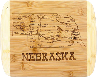 Totally Bamboo A Slice of Life New Jersey State Serving and Cutting Board, 11" x 8.75" - Colors A