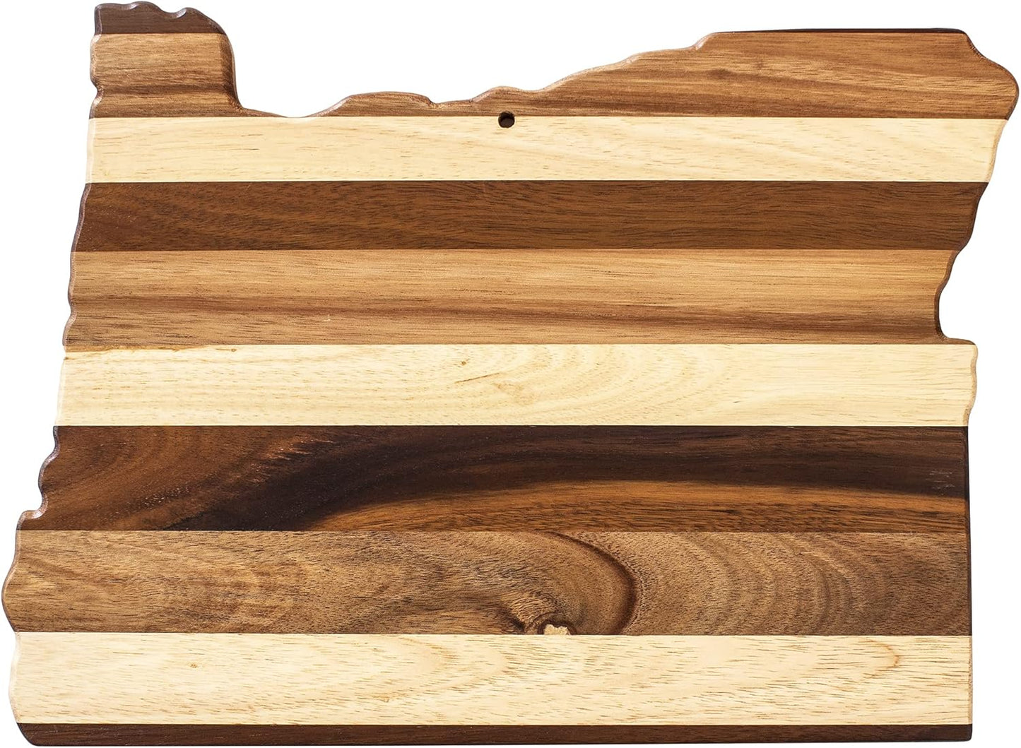 Totally Bamboo Rock & Branch Series Shiplap Michigan State Shaped Wood Serving and Cutting Board | Great for Wall Art