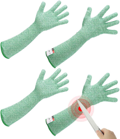 MECCANIXITY Cut Resistant Sleeves with Gloves, Arm Protection Sleeve HPPE Farmer Gardening Sleeves for Welding, Farming