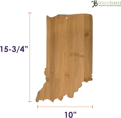 Totally Bamboo Oklahoma State Shaped Bamboo Serving and Cutting Board
