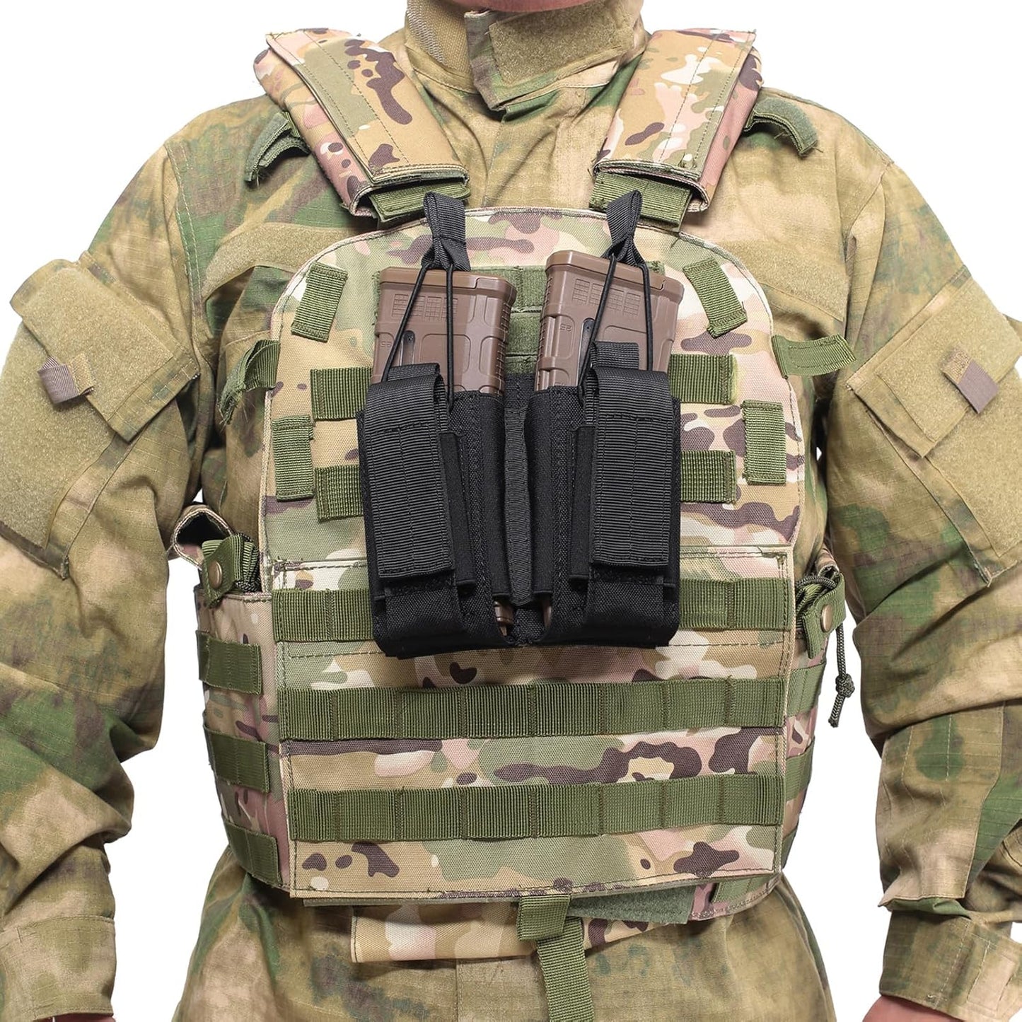 Azarxis Tactical Mini Belt Pouches, Multi-Purpose Small Battery Case Compact Utility EDC Card Slot Holder Waist Bags Military Molle Pack Sundries Storage Pack