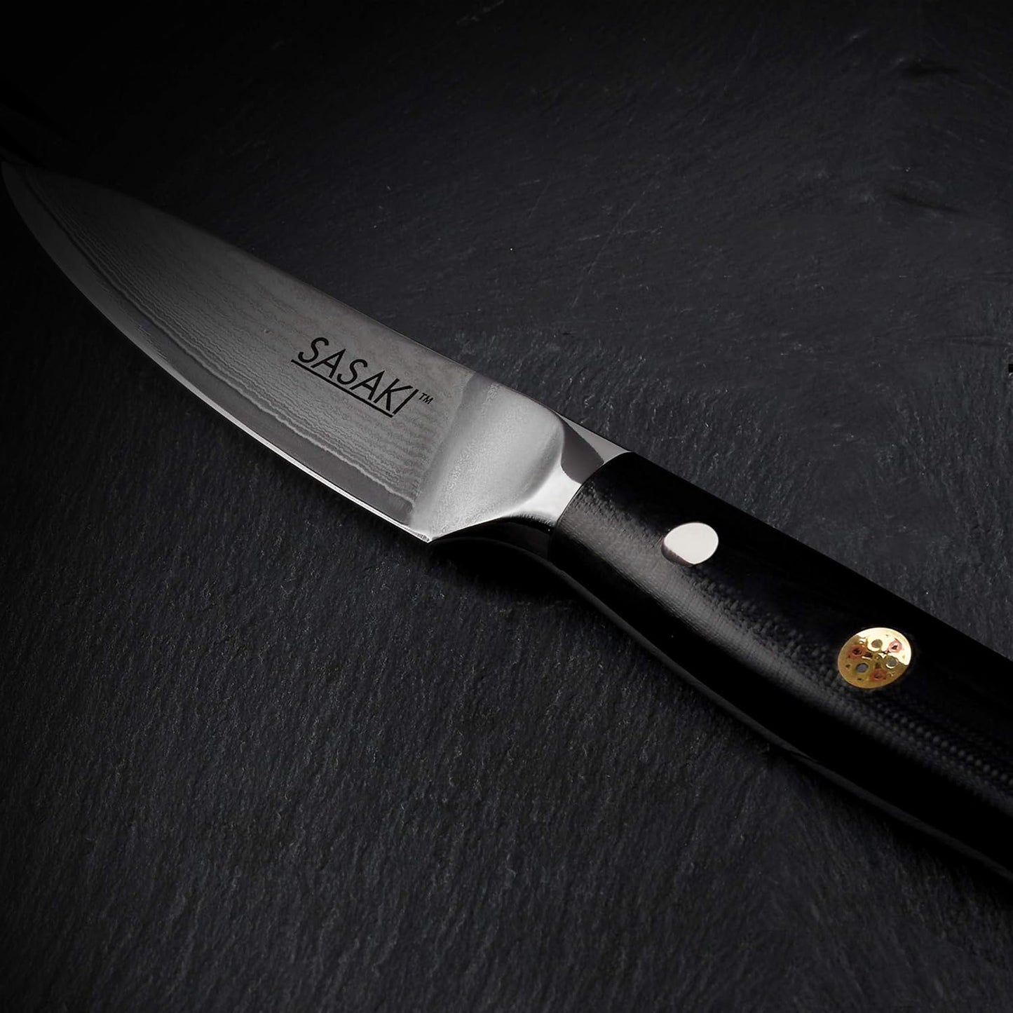Sasaki 5228194 Masuta Japanese AUS-10 Stainless Steel Santoku Knife with Locking Sheath, 7-Inch