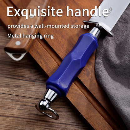 Heavy-Duty Honing Steel 12 inch Sharpening Steel Flat Honing Rod, High hardness, Fine Cut, Ideal For Butcher Knives and Chef Knives, Knife Sharpeners