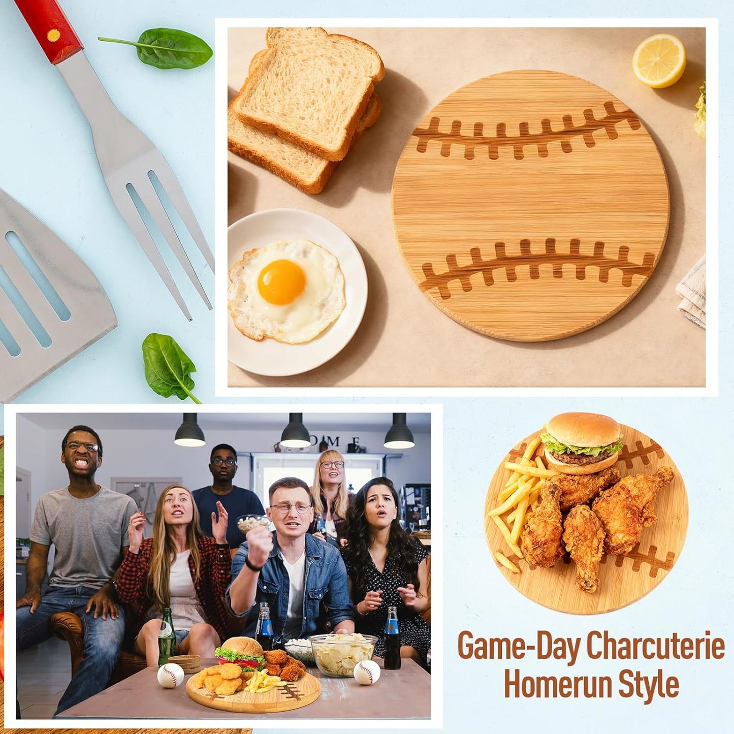 15 Pcs Wood Cutting Board with Handle 11 x 4.92 Inch Acacia Wooden Serving Kitchen Chopping Boards Wooden Serving Board with Hanging Hole for Vegetables Meat Pizza Cheese Fruit Bread