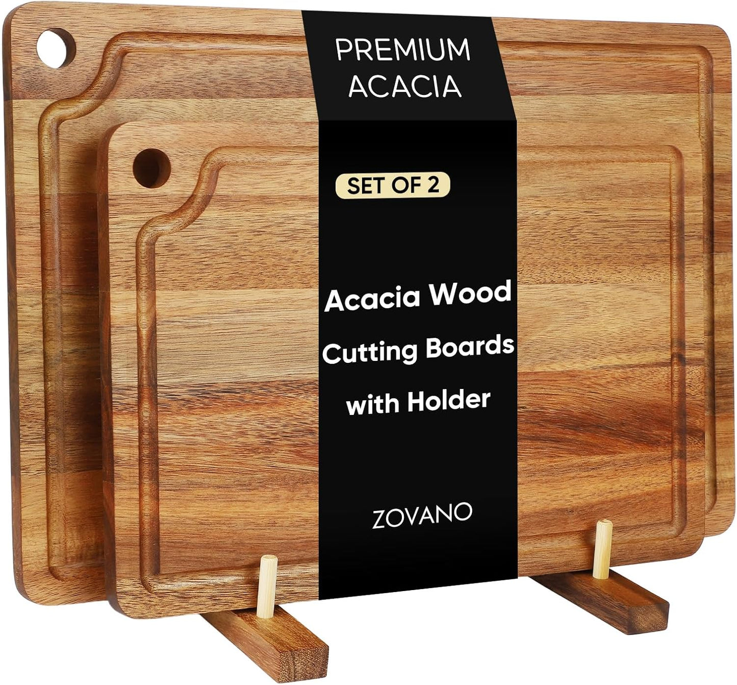 Acacia Wood Small Cutting Board for Kitchen, 10x7 Inch Mini Chopping Bar Board with Juice Groove & Hanging Hole, Thickened Portable Cheese Board for Camping,BBQ, Dorm, RV and Small Spaces