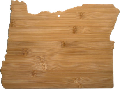 Totally Bamboo Oklahoma State Shaped Bamboo Serving and Cutting Board