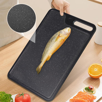 Cutting Boards for Kitchen,Large Cutting Board Set of 2,Non-Slip Cutting Board with Dandle and Juice Groovenon,Dishwasher Safe Cutting Boards (Green)