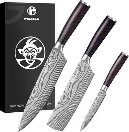 Utility Knife, 5 Inch Chef Knife, Ultra Sharp Kitchen Knife with High Carbon Stainless Steel Blade, Multipurpose Kitchen Knife with Ergonomic Pakkawood Handle and Gift Box
