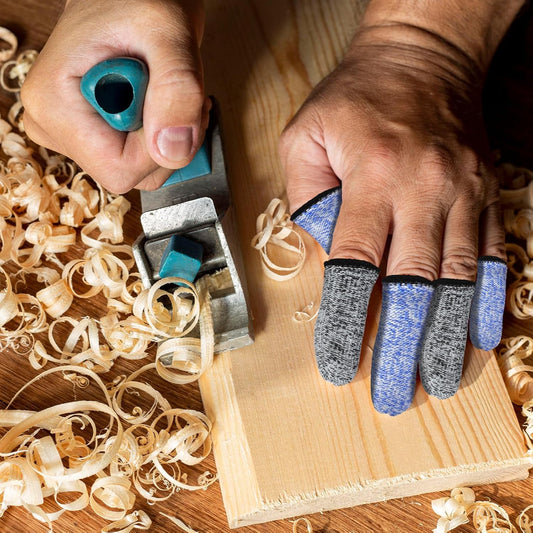 EORTA 40 Pieces Cut Resistant Finger Cots, Reusable Finger Protectors, Breathable Thumb Protector for Kitchen Work Sculpture Stained Glass Projects, Finger Protector Gloves for Nail Biting
