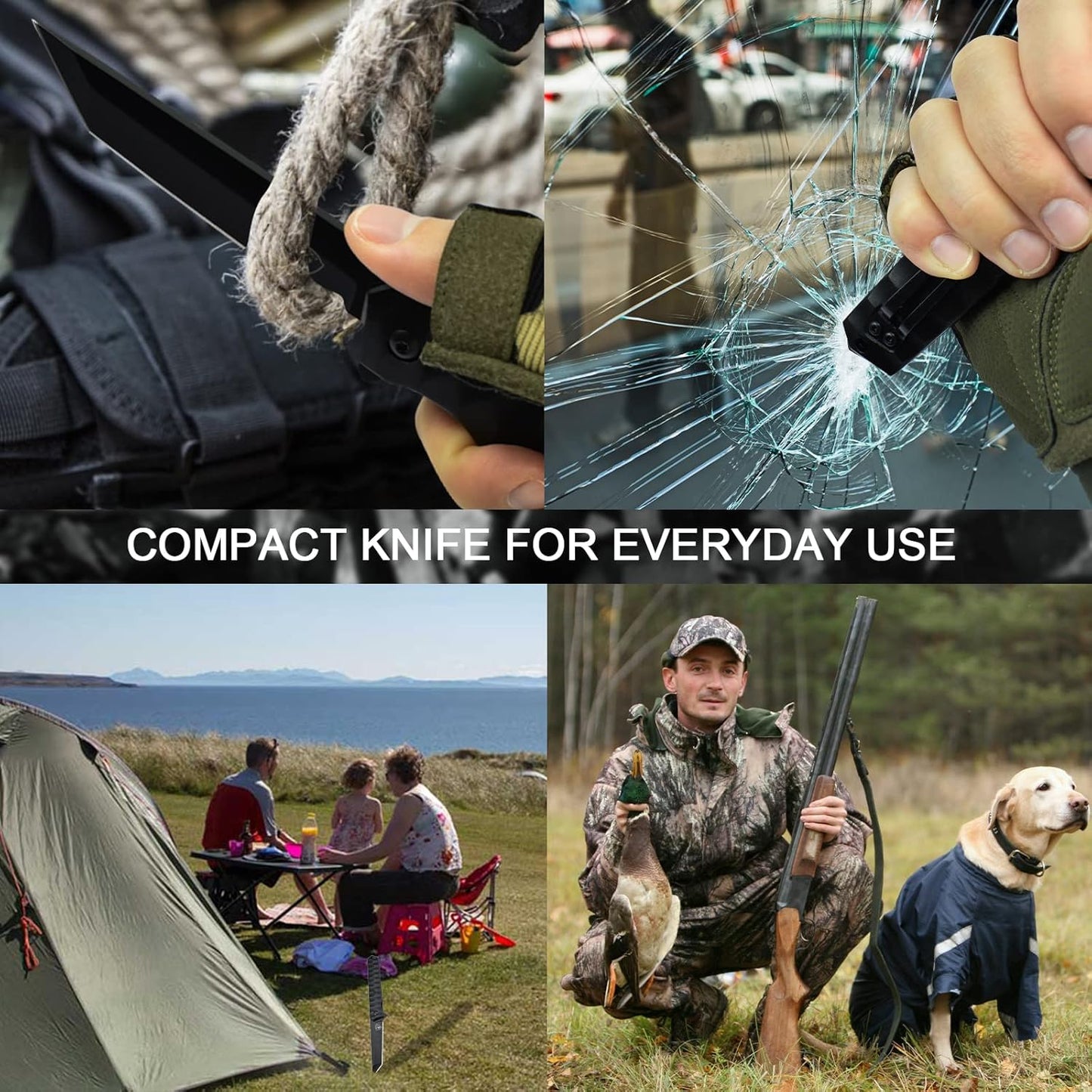 AUBEY Damascus Pocket Knife with Clip, Sharp Tanto Blade with VG10 Core Folding Knife with Abalone Shell Handle and Glass Breaker, EDC Camping Knife for Gift Survival Collection
