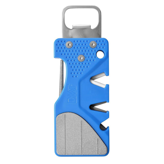 DMT Pocket Sharp Multitool Pocket Knife Sharpener with Diamond Sharpening Stone, Serrated Knife Sharpening Rod, Coarse & Fine V-Notches & Bottle Opener and Hook Sharpener, 3.88"L x 1.38"W x 0.38"H