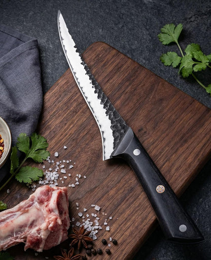3.7 Inch Hand Forged Paring Knife, VG10 High Carbon 3-Layer Clad Steel Small Kitchen Knife, Ultra Sharp Full Tang for Peeling, Slicing & Delicate Prep, Gift Box for Men & Women
