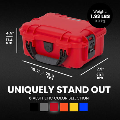 NANUK 904 Hard Case with Foam – IP67 Waterproof Protective Case for Camera, Drone & Gear – Impact-Resistant & Dustproof – Perfect for Travel 10.2" x 7.9" x 4.5" – Yellow