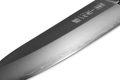 Seki Japan KANETSUGU Japanese Utility Petty Knife, AUS8 SUS410 Stainless Steel Fruit Knife, Rose Wood Handle, 90 mm (3.5 in), Made in Japan