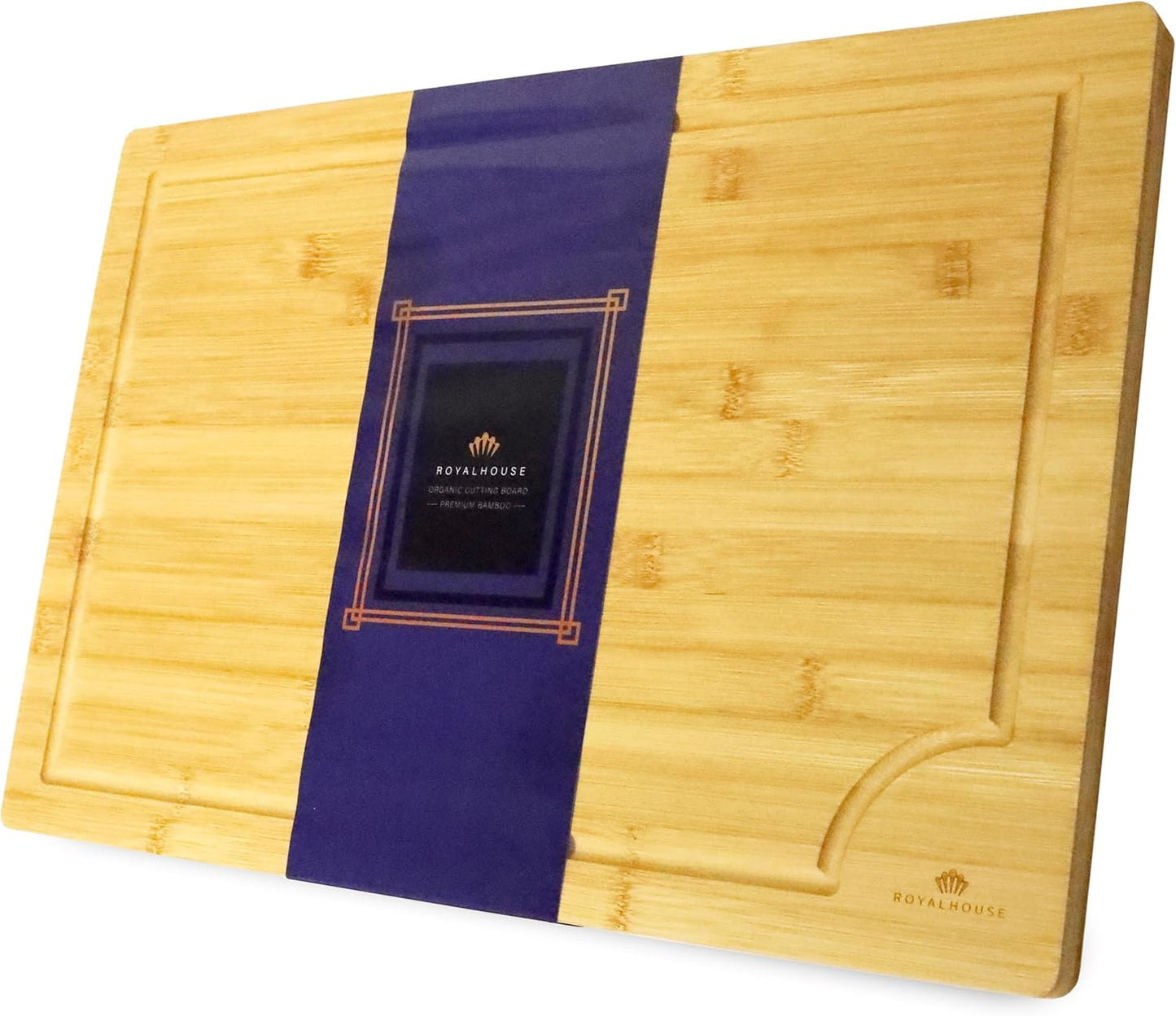 Large Cutting Board, 15x10x0.5 Bamboo Cutting Boards for Kitchen with Juice Groove and Kitchen Chopping Board for Meat Cheese board Heavy Duty Serving Tray,