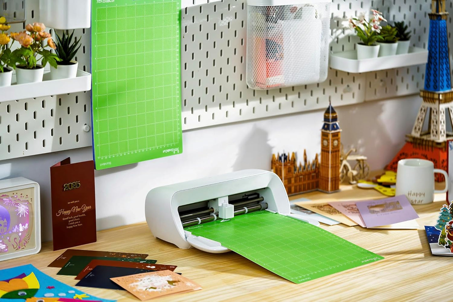 Cutting Mats for Cricut Joy Xtra: 4 Mats 8.5x12 Inch Standard Adhesive Dot Design for Eye Care Green StandardGrip Sticky Washable and Reusable Replacement Cut Mat for Cricut Joy Extra