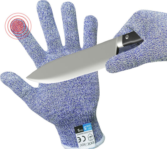 A5 Cut Resistant Gloves, Level 5 Protection, Safety Work Gloves for Kitchen Cutting, Oyster Shucking, Wood Carving, Meat Cutting, Fish Handling, Pink, XL