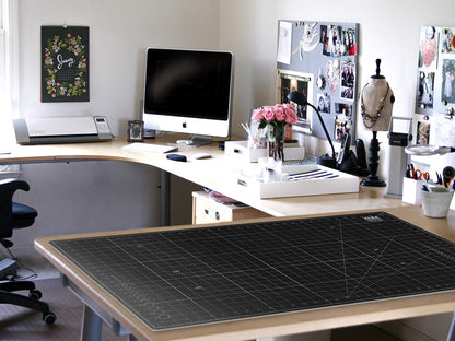 XNM Premium Self Healing Cutting Mat - 8 Inches by 11 inches - A4, 3 Layer Quality PVC Construction - Dual Sided, Imperial and Metric Grid Lines - Perfect for Cutting, Sewing, and Crafts