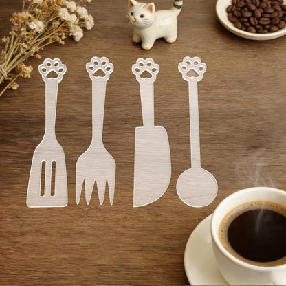 4 PCS Acrylic Tableware Router Template, Acrylic Charcuterie Board Handle Template, Clear Cutting Board Templates for Wood Carving Woodworking Tracing Stencils Guide Tools for Kitchen