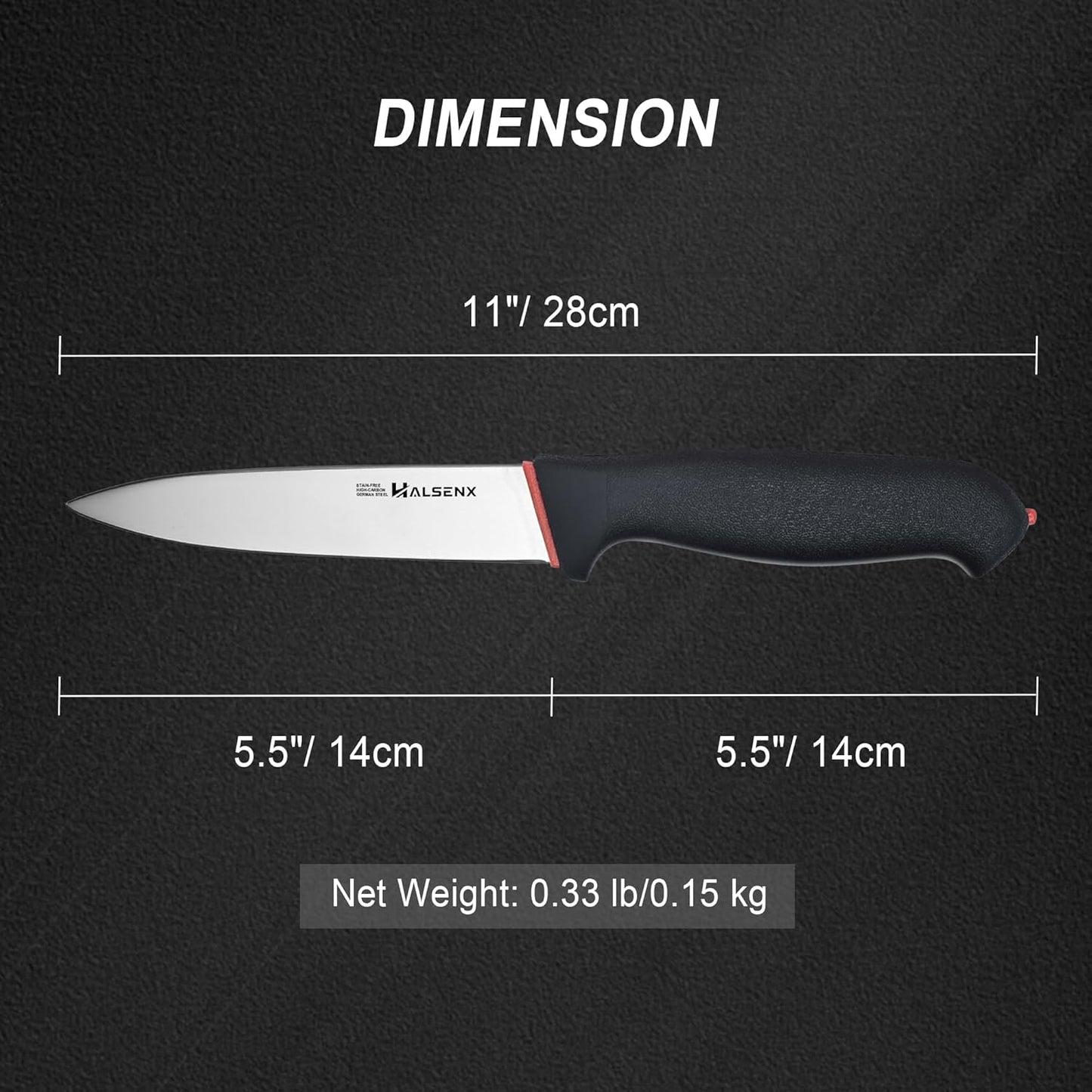 5-Piece Professional Kitchen Knife Set - 8" Chef, 7" Santoku, 5.5" Utility Knives, In-Drawer Knife Storage & Sharpener - Non-Slip Softgrip Handle for Home Kitchen