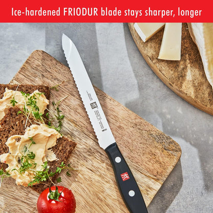 ZWILLING Twin Signature 11-Piece German Knife Set with Block, Razor-Sharp, Made in Company-Owned German Factory with Special Formula Steel perfected for almost 300 Years, Dishwasher Safe