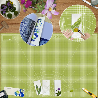 24" x 36" Self Healing Cutting Mat: Double Sided Sewing Cutting Mat Craft Supplies A1 Size for Quilting, Crafts Arts, and Fabric Purple & Pink Design (Pink & Purple)