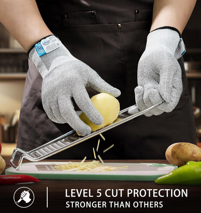 JDL ANSI A6 Cut-Resistant Gloves for Women, Food Grade, Knife Protection, Glass Handling, Superior Comfort & Lightweight, Pink, Small