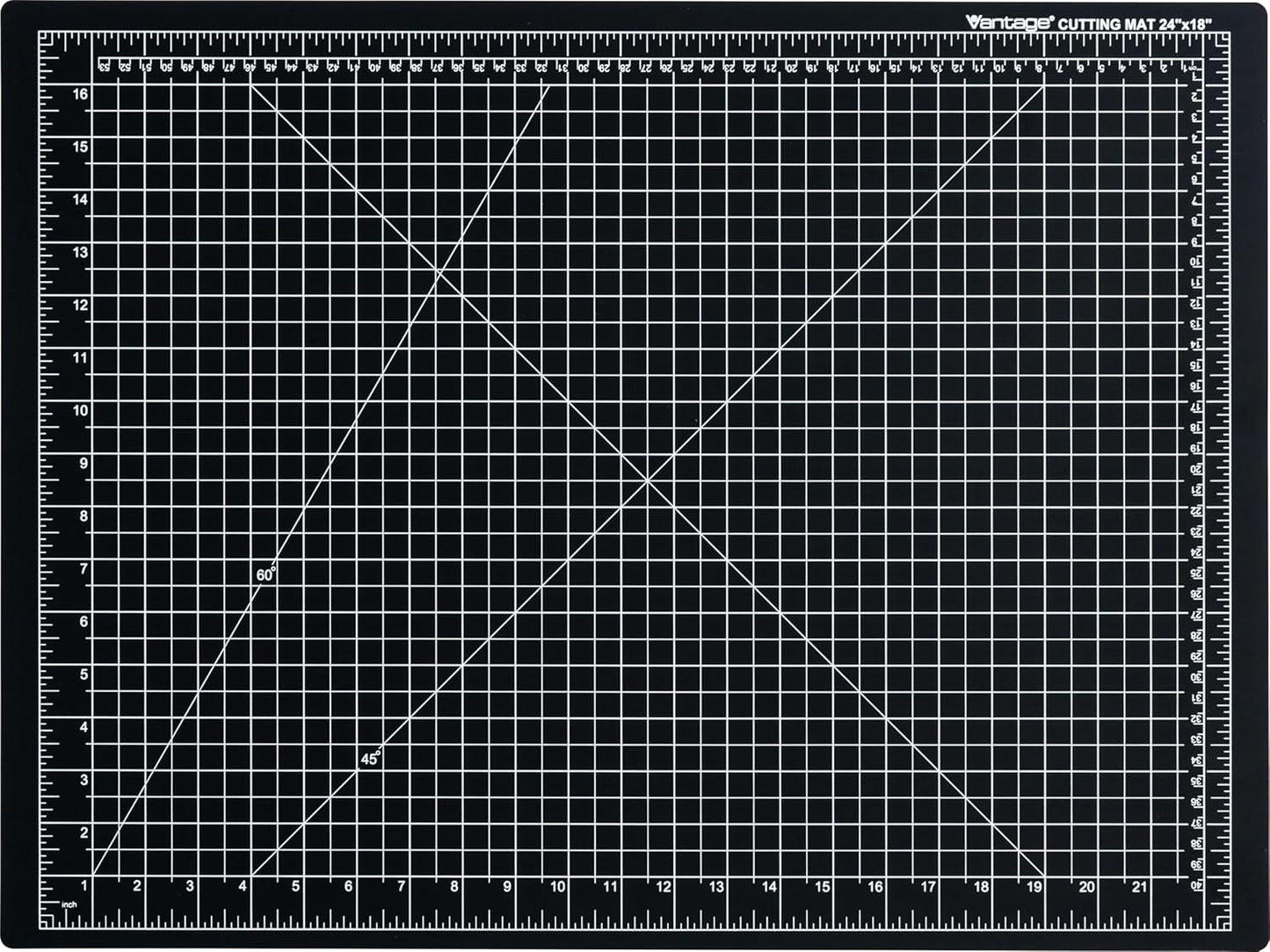 Dahle Vantage 10680 See-Through Premium Self-Healing Cutting Mat, 9"x12", 1/2" Grid, 5 Layers for Max Healing, Perfect for Crafts & Sewing, Clear