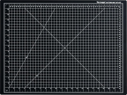 Dahle Vantage 10680 See-Through Premium Self-Healing Cutting Mat, 9"x12", 1/2" Grid, 5 Layers for Max Healing, Perfect for Crafts & Sewing, Clear