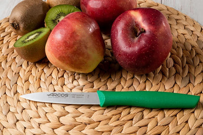Arcos Set 3 pieces Paring Knife 3 Inch. 3 Paring Knives of Stainless Steel and Ergonomic Polypropylene Handle for Cutting Fruits, Vegetables and Tubers.. Series Nova. Color Black