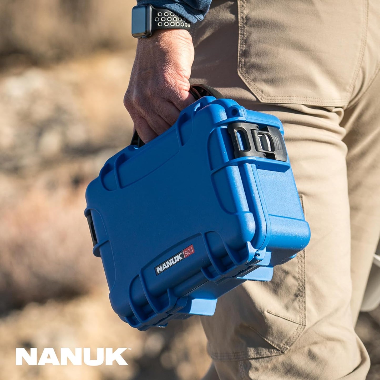 NANUK 904 Hard Case with Foam – IP67 Waterproof Protective Case for Camera, Drone & Gear – Impact-Resistant & Dustproof – Perfect for Travel 10.2" x 7.9" x 4.5" – Yellow