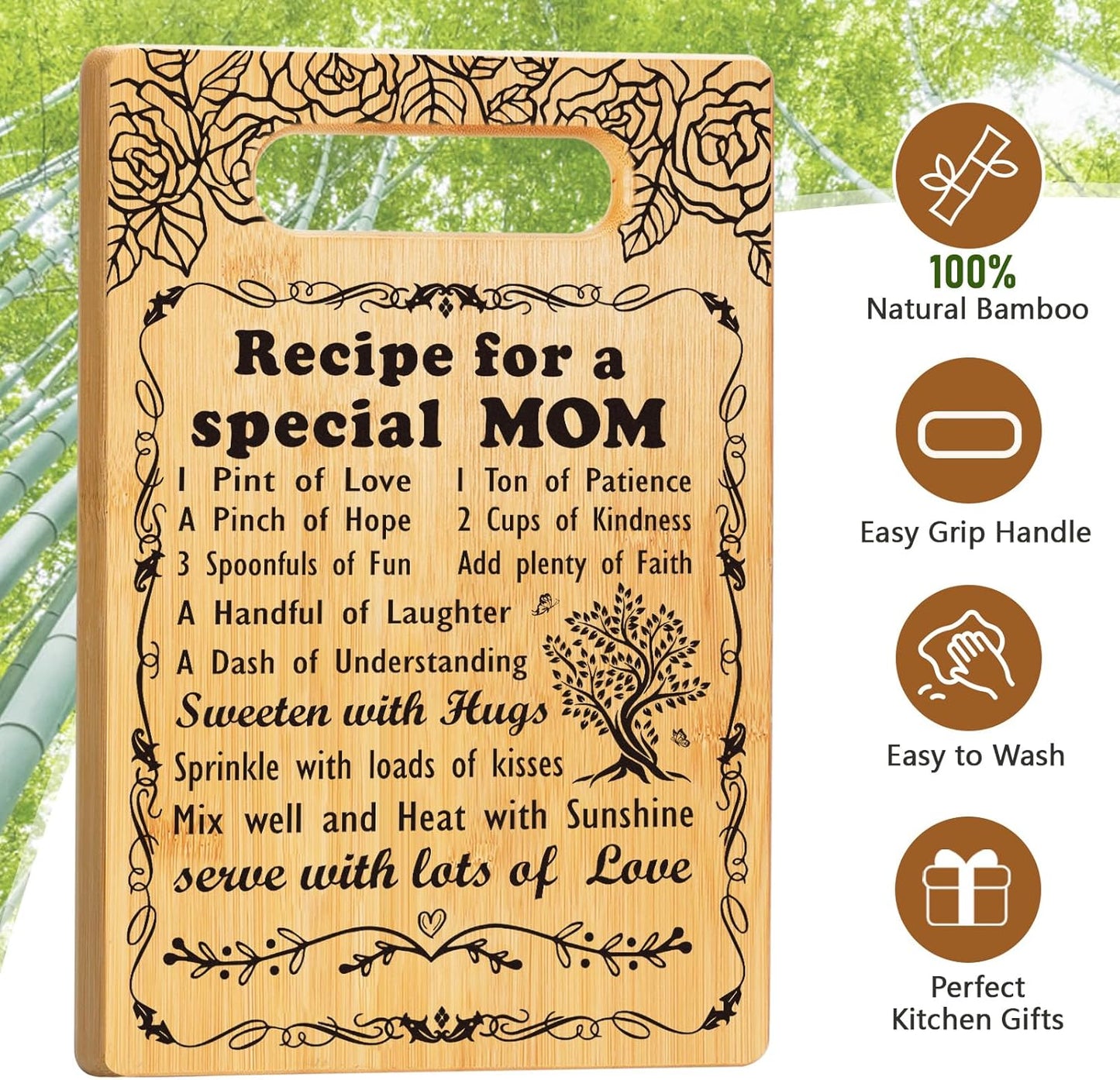 2026 Retirement Gifts for Woman,Cutting Board Set Retrement Gift for Women Nurse Teacher Coworker Leaving Going Away Farewell Gift for Retired Colleague Leader Friend, Recipe for a Great Retirement
