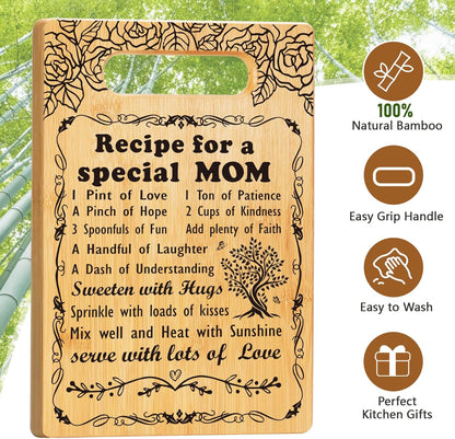 2026 Retirement Gifts for Woman,Cutting Board Set Retrement Gift for Women Nurse Teacher Coworker Leaving Going Away Farewell Gift for Retired Colleague Leader Friend, Recipe for a Great Retirement