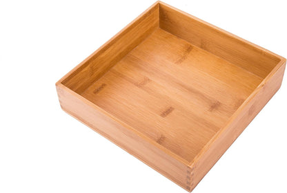 Bamboo Drawer Oragnizer Box, Kitchen Seasoning Organizer Tray, Tableware Knife Fork Organizer Box, Home Drawer Sorting Box, Bamboo 12"*4"