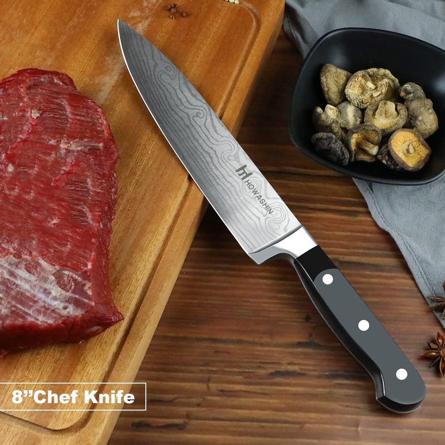 5 inch Utility Knife Sharp Professional Chef 's Knife German High Carbon Kitchen Knife Ergonomic Handle With Christmas Gift Box