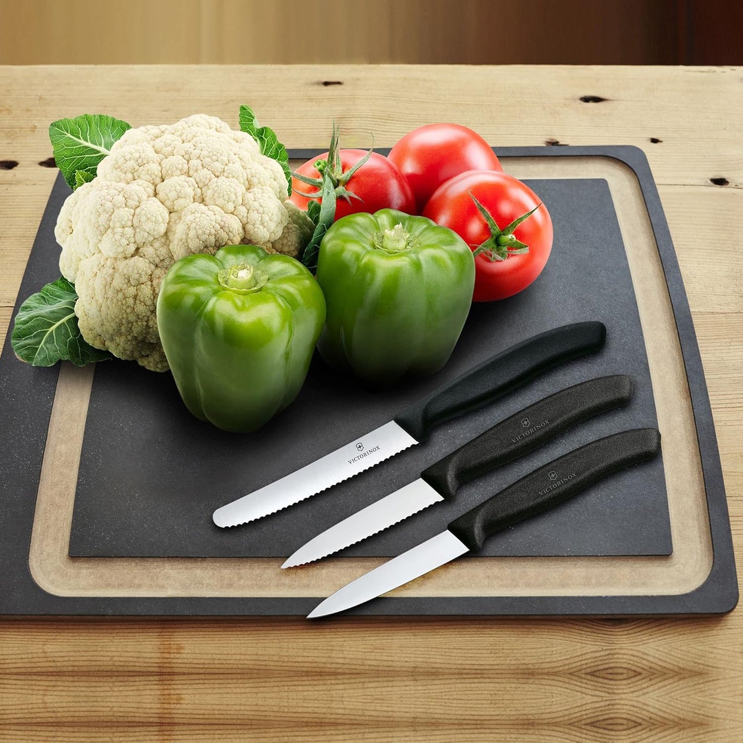 Victorinox 6.7113.3 V6.7113.3 Swissclassic Paring Knife Set, Black